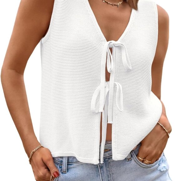 Womens Crochet Tops Ladies Summer Vacation Outfits Beach Fashion Tank Y2K 2025 C